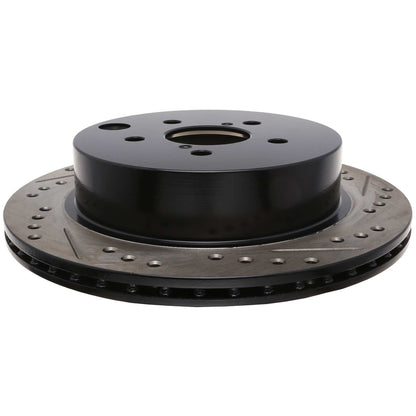 StopTech 14-18 Subaru Forester Sport Slotted & Drilled Rear Left Rotor 127.47035L