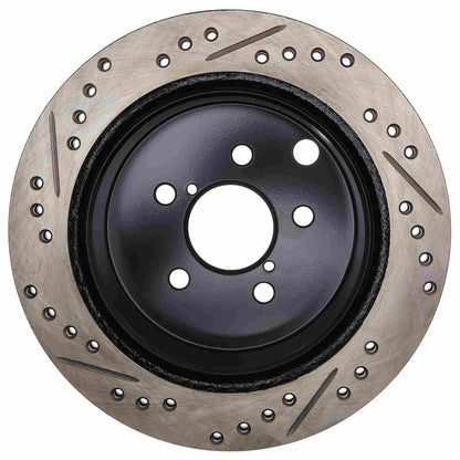 StopTech 14-18 Subaru Forester Sport Slotted & Drilled Rear Left Rotor 127.47035L
