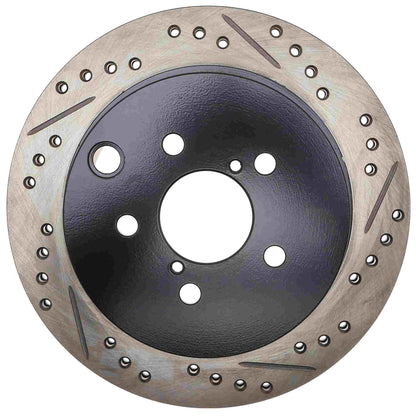 StopTech 14-18 Subaru Forester Sport Slotted & Drilled Rear Left Rotor 127.47035L