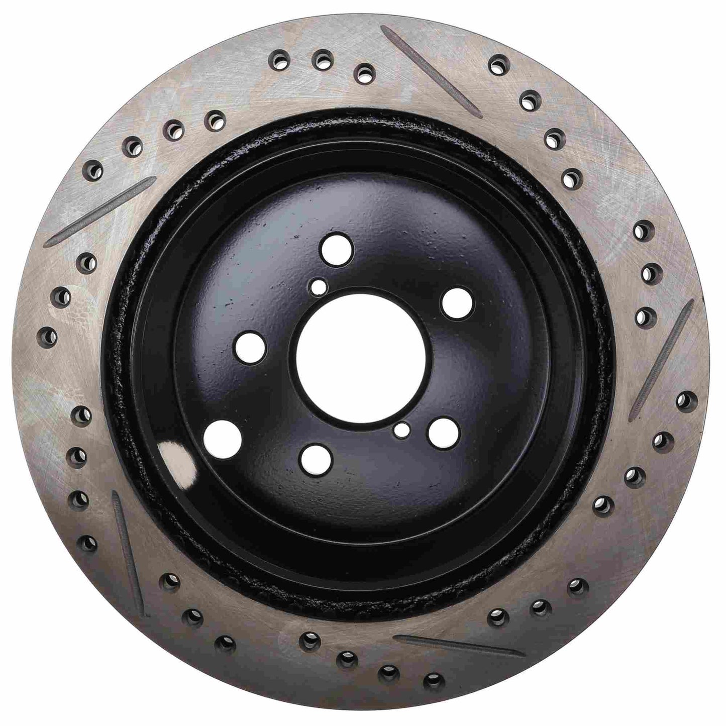 StopTech 14-18 Subaru Forester Sport Slotted & Drilled Rear Right Rotor 127.47035R