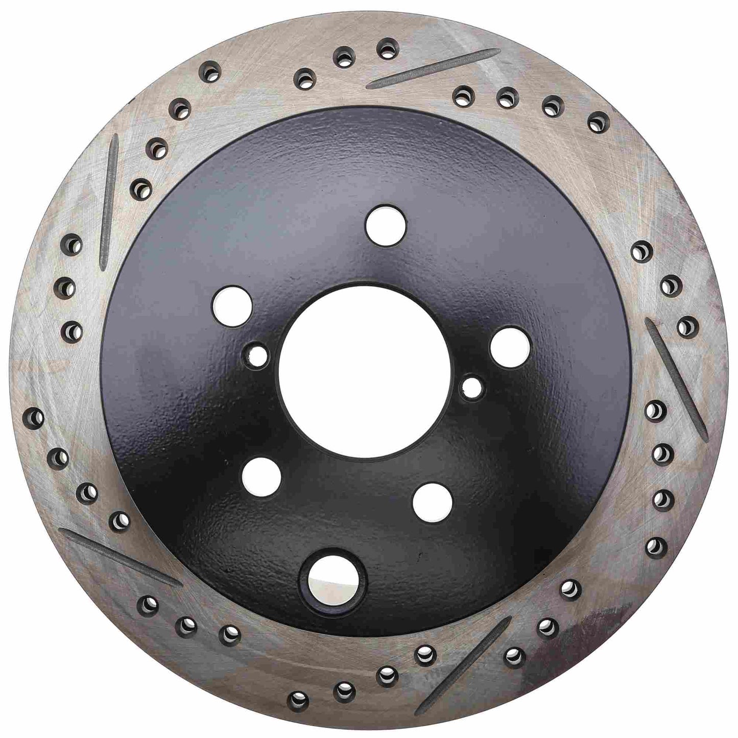 StopTech 14-18 Subaru Forester Sport Slotted & Drilled Rear Right Rotor 127.47035R