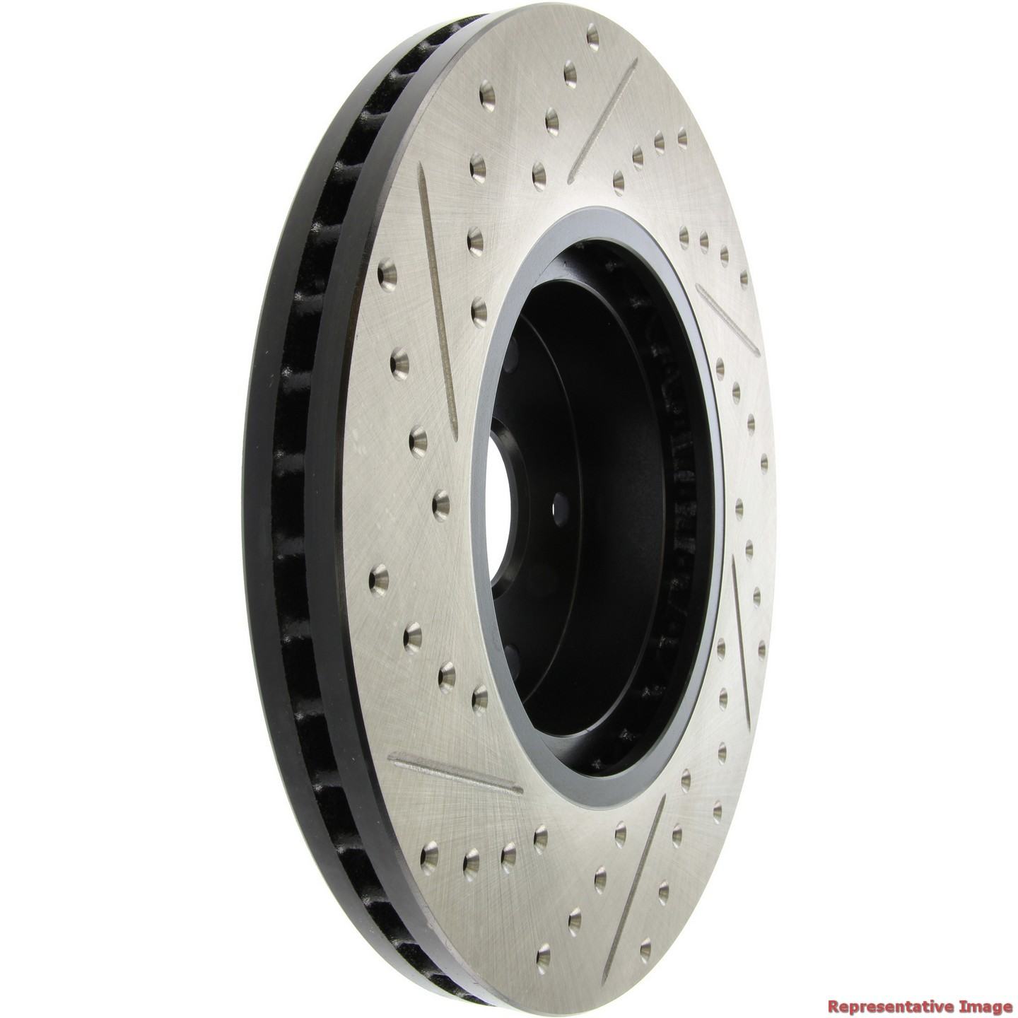 StopTech 2017 Subaru Outback Slotted & Drilled Left Sport Brake Rotor 127.47036L