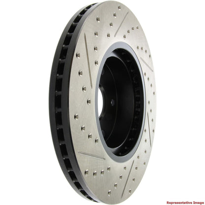 StopTech 2017 Subaru Outback Slotted & Drilled Left Sport Brake Rotor 127.47036L