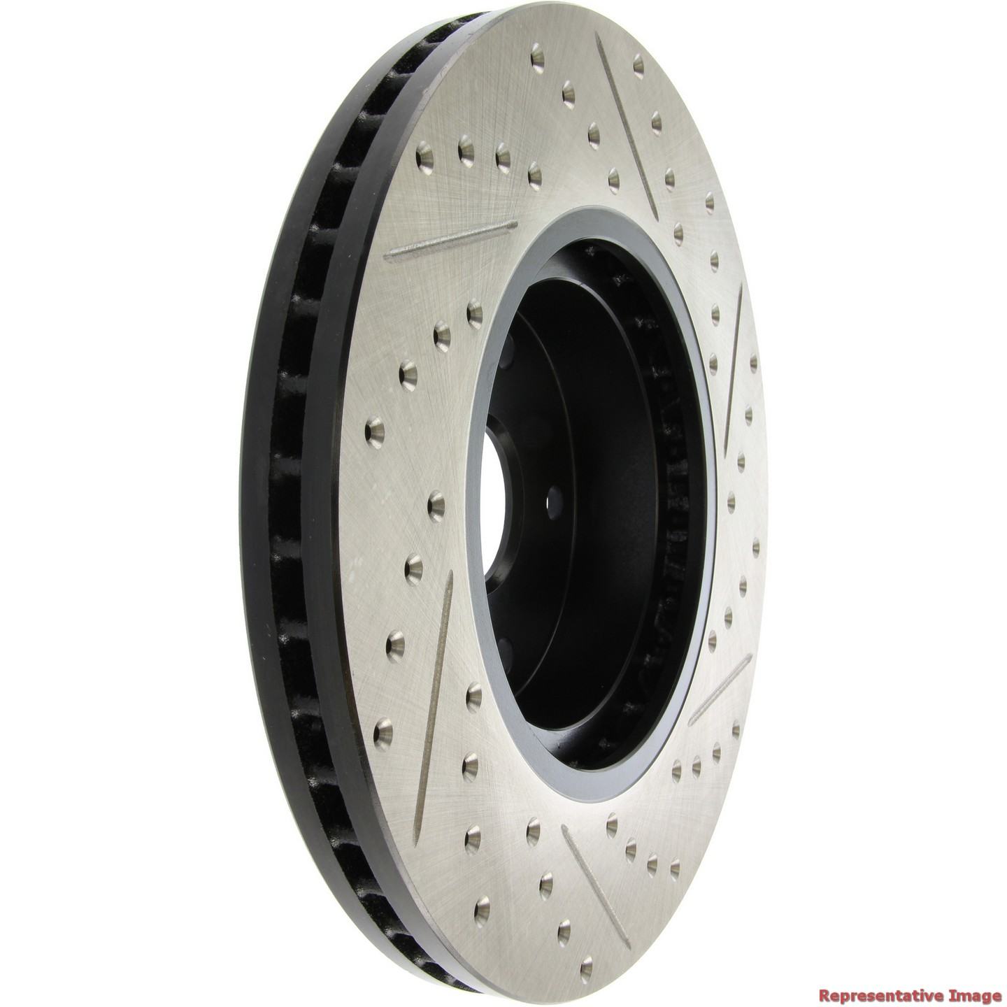 StopTech 2017 Subaru Outback Slotted & Drilled Right Sport Brake Rotor 127.47036R