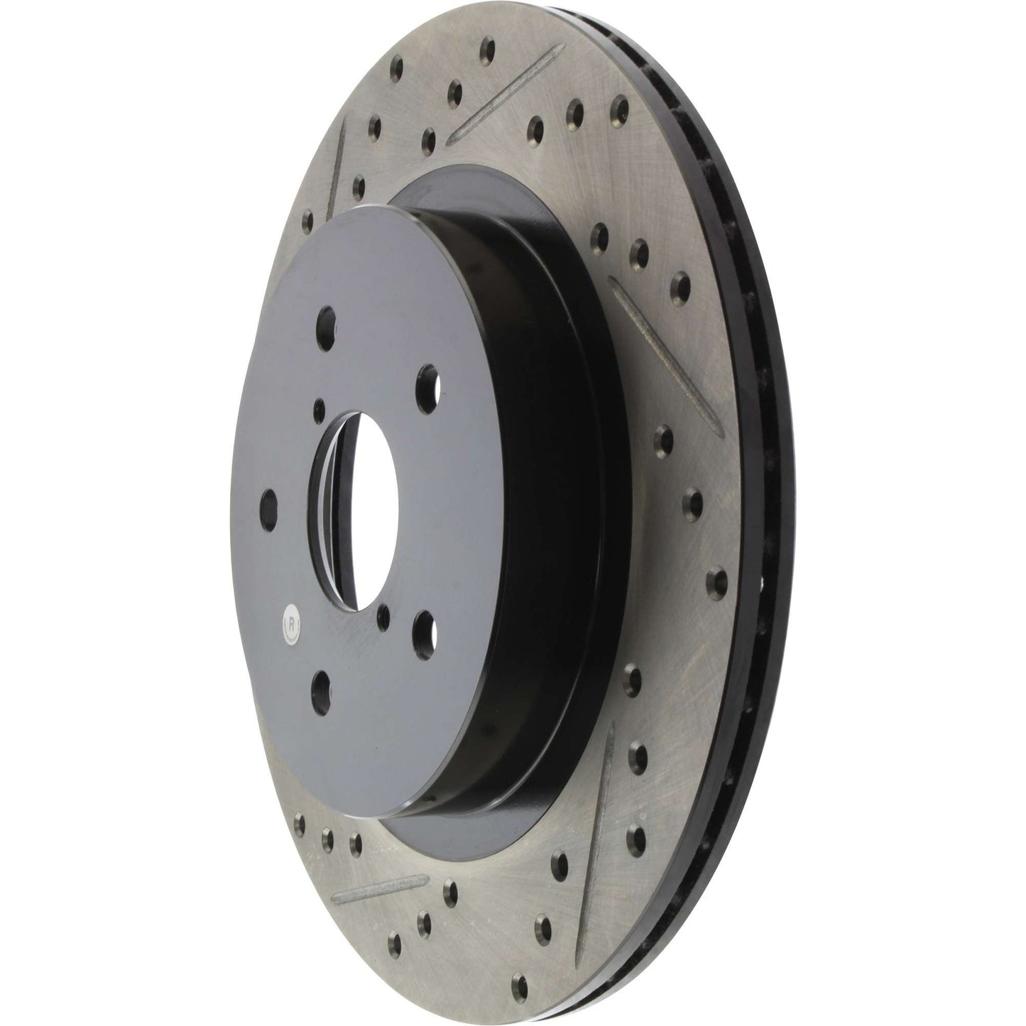 StopTech 16-17 Subaru WRX (w/Eyesight Technology) Sport Slotted & Drilled Rear Right Rotor 127.47037R