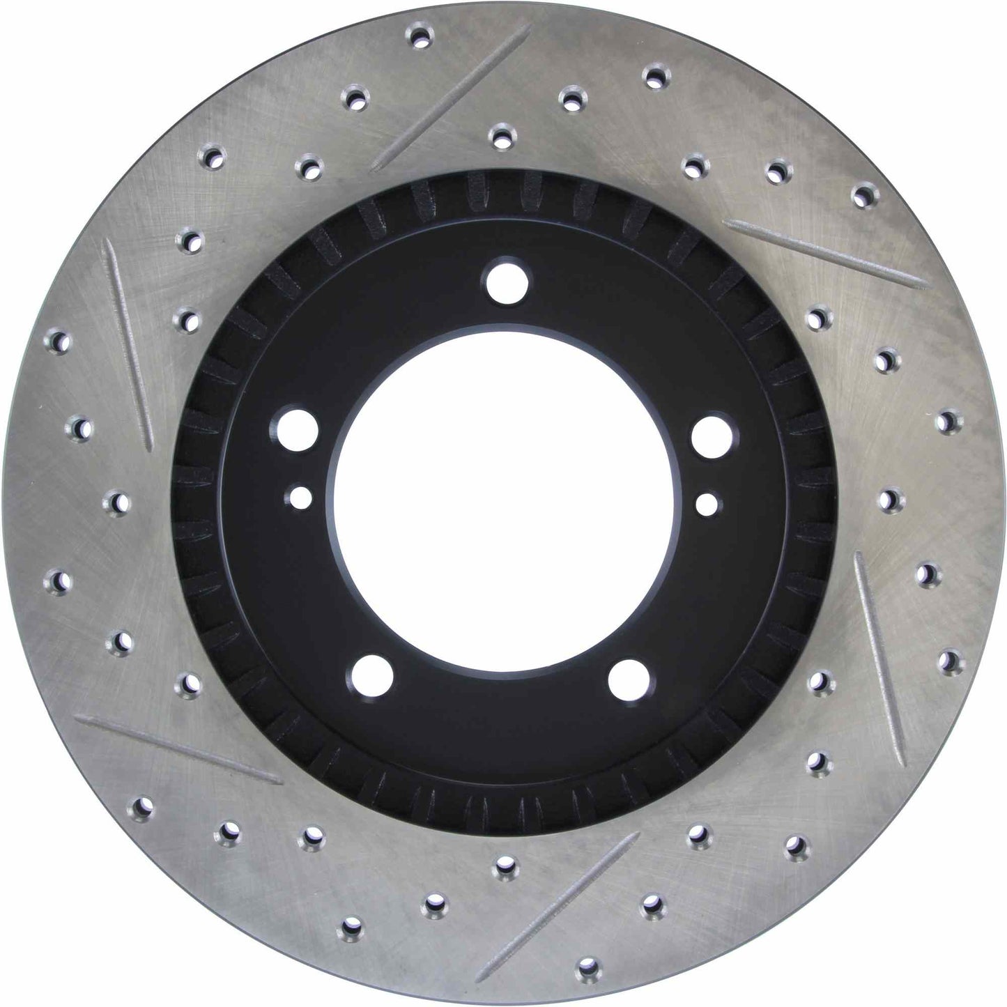 StopTech Sport Drilled/Slotted Brake Rotor; Front Left