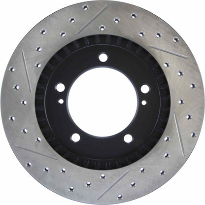StopTech Sport Drilled/Slotted Brake Rotor; Front Left