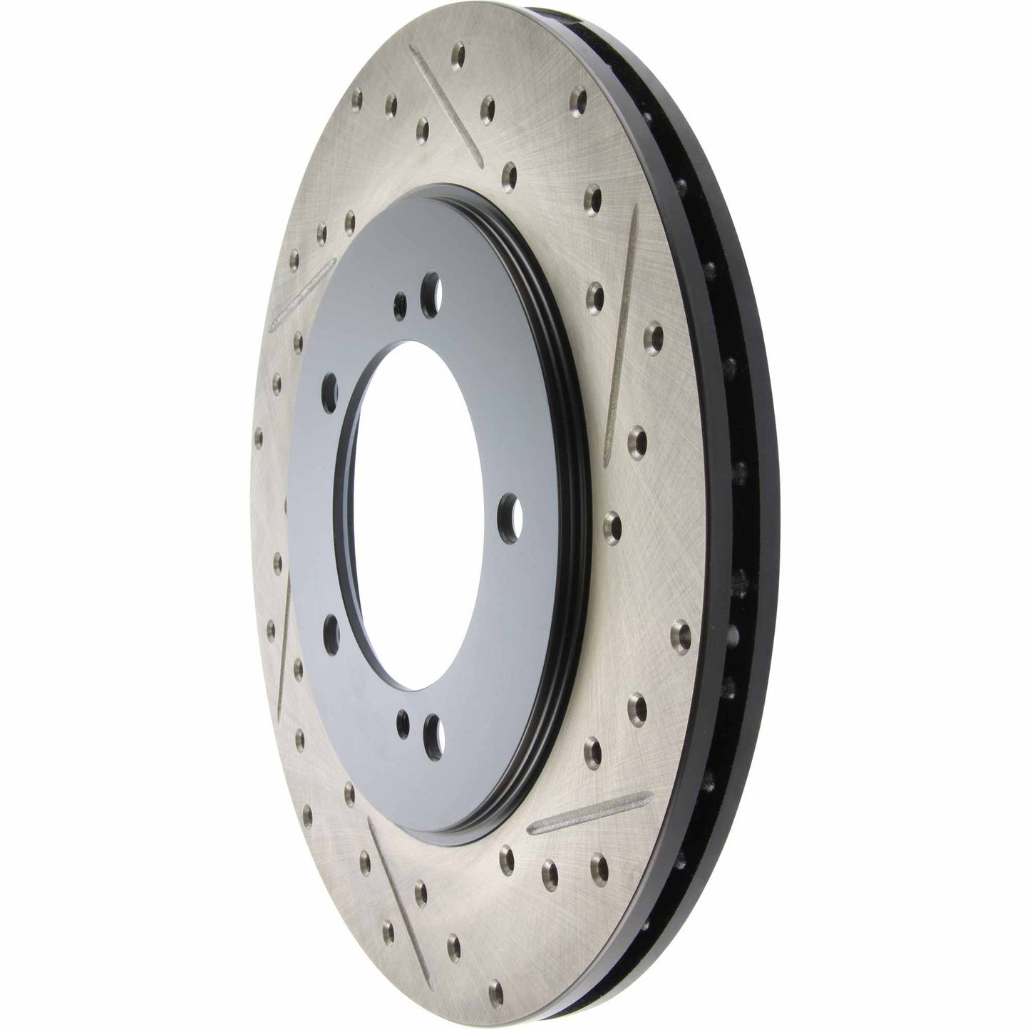 StopTech Sport Drilled/Slotted Brake Rotor; Front Left