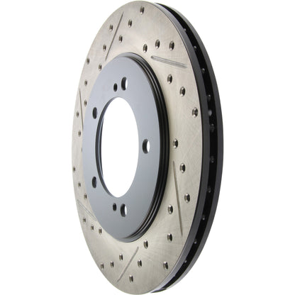 StopTech Sport Drilled/Slotted Brake Rotor; Front Right
