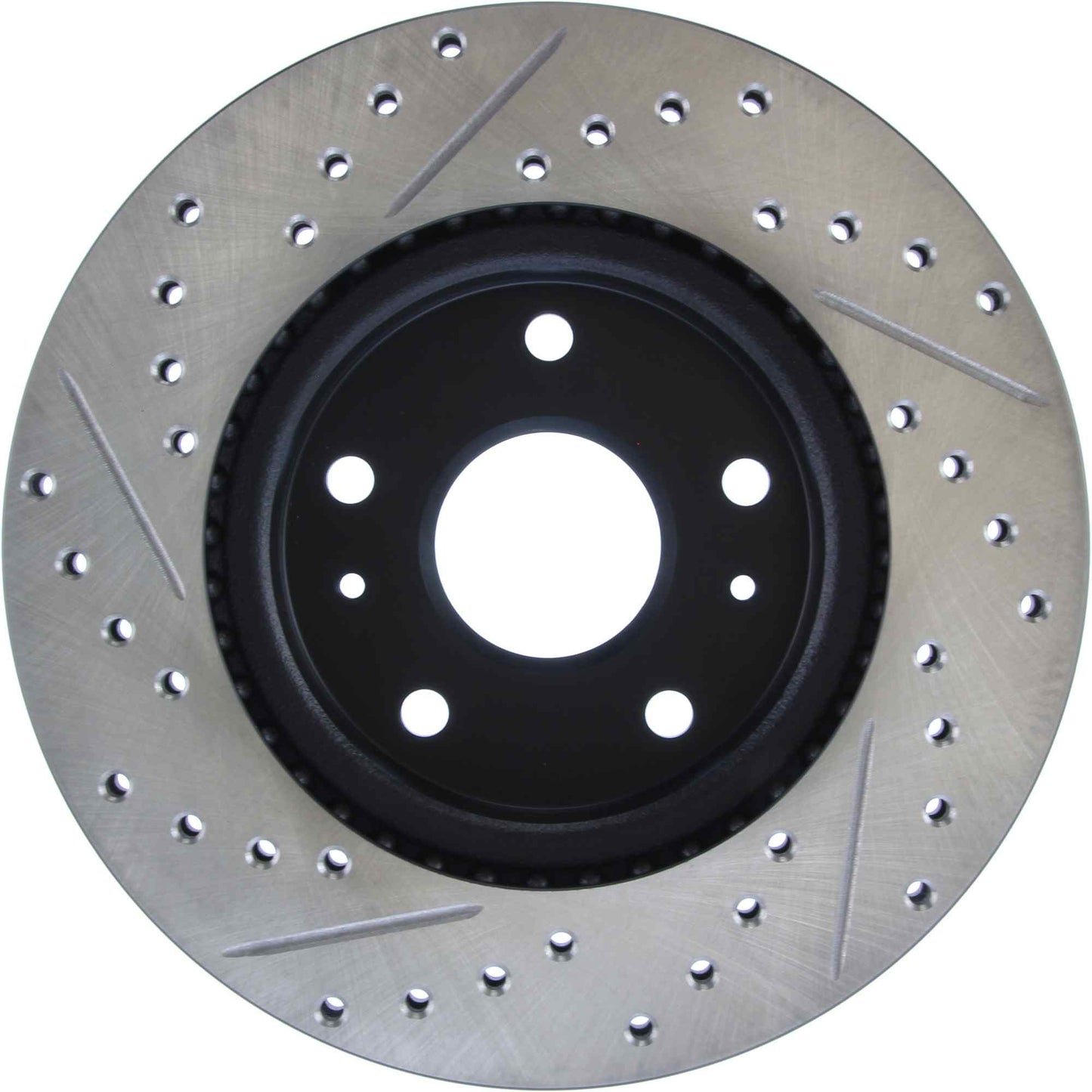StopTech Sport Drilled/Slotted Brake Rotor; Front Left