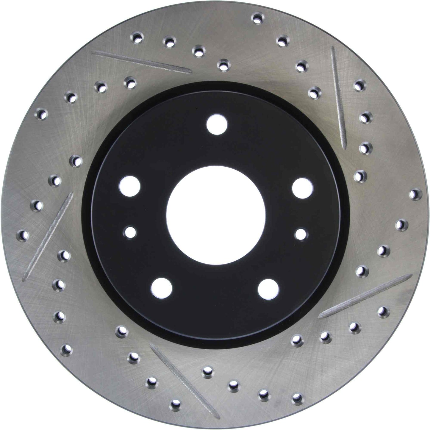 StopTech Sport Drilled/Slotted Brake Rotor; Front Left