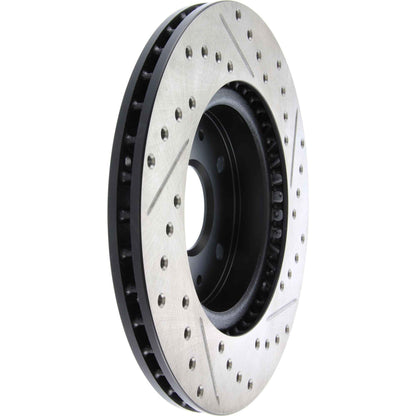 StopTech Sport Drilled/Slotted Brake Rotor; Front Right