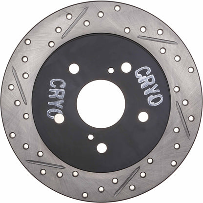 StopTech  Sport Cryo Drilled/Slotted Brake Rotor; Rear Right