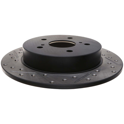 StopTech Sport Drilled/Slotted Brake Rotor; Rear Right