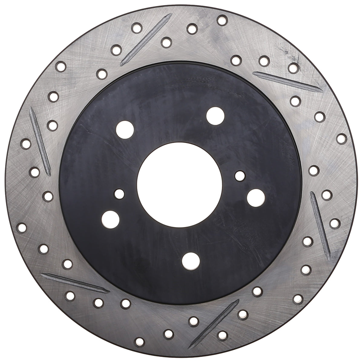 StopTech Sport Drilled/Slotted Brake Rotor; Rear Right