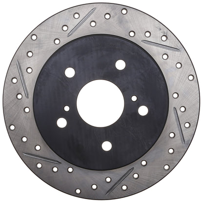 StopTech Sport Drilled/Slotted Brake Rotor; Rear Right