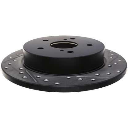 StopTech Sport Drilled/Slotted Brake Rotor; Rear Left