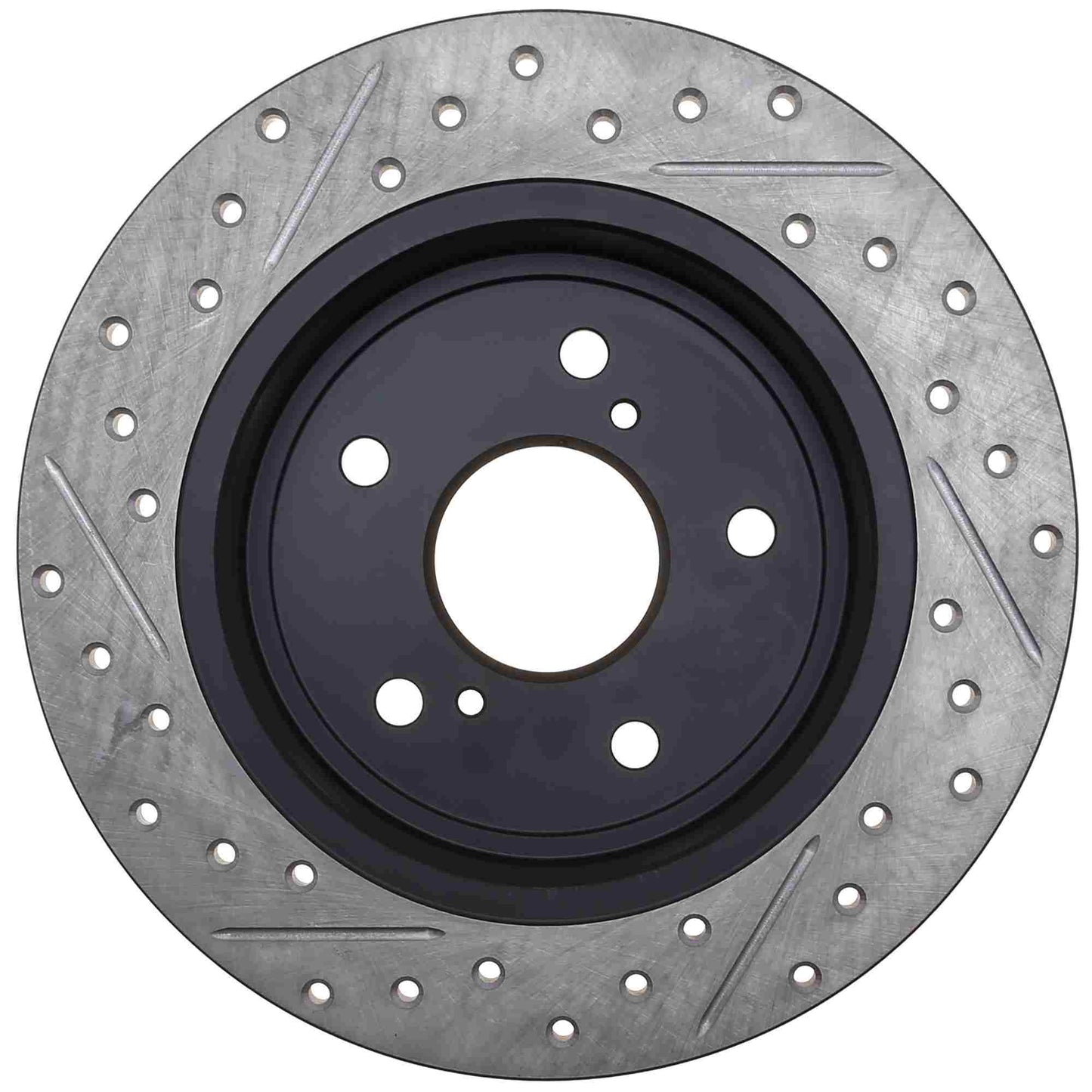 StopTech Sport Drilled/Slotted Brake Rotor; Rear Left