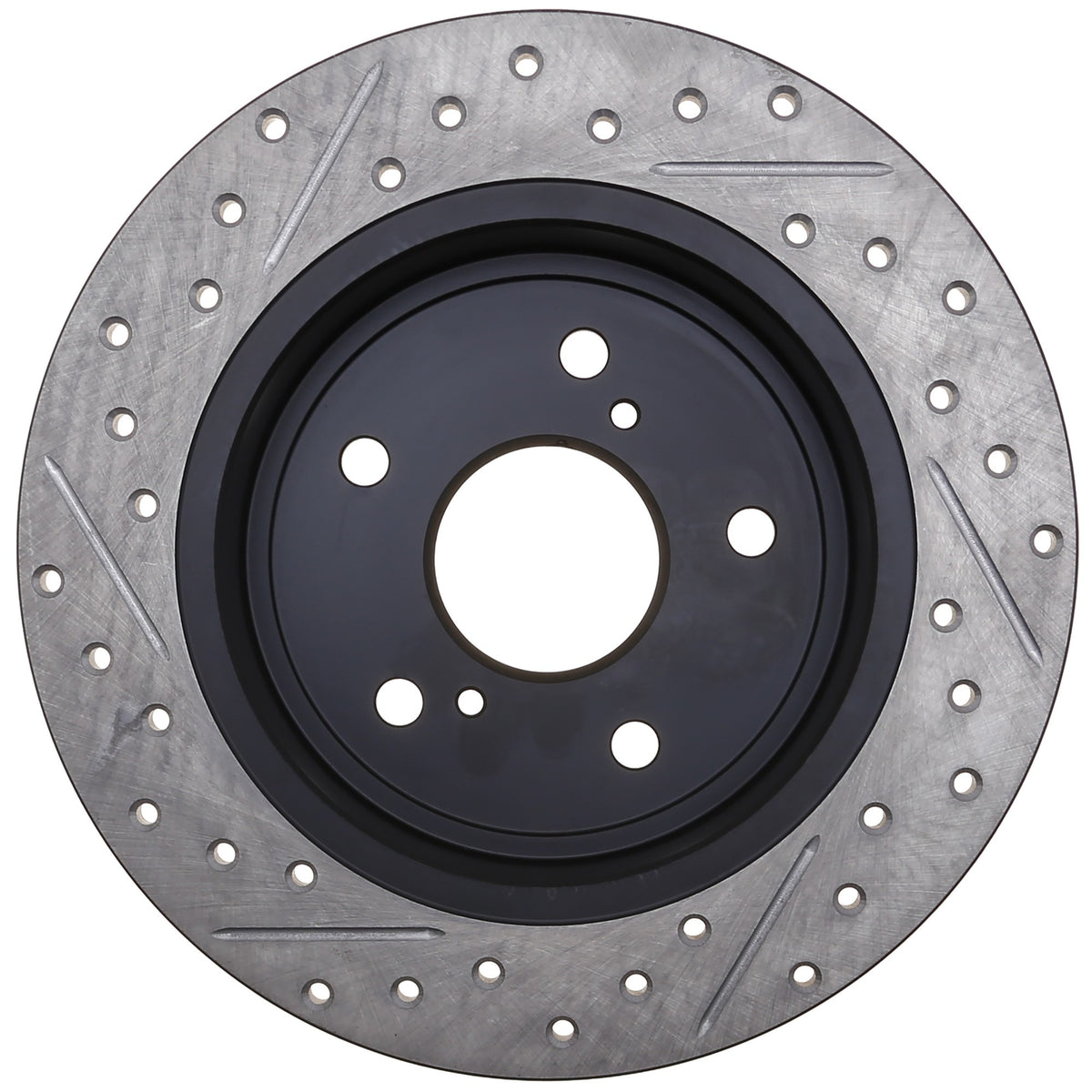 StopTech Sport Drilled/Slotted Brake Rotor; Rear Left