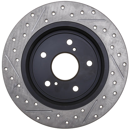StopTech Sport Drilled/Slotted Brake Rotor; Rear Left