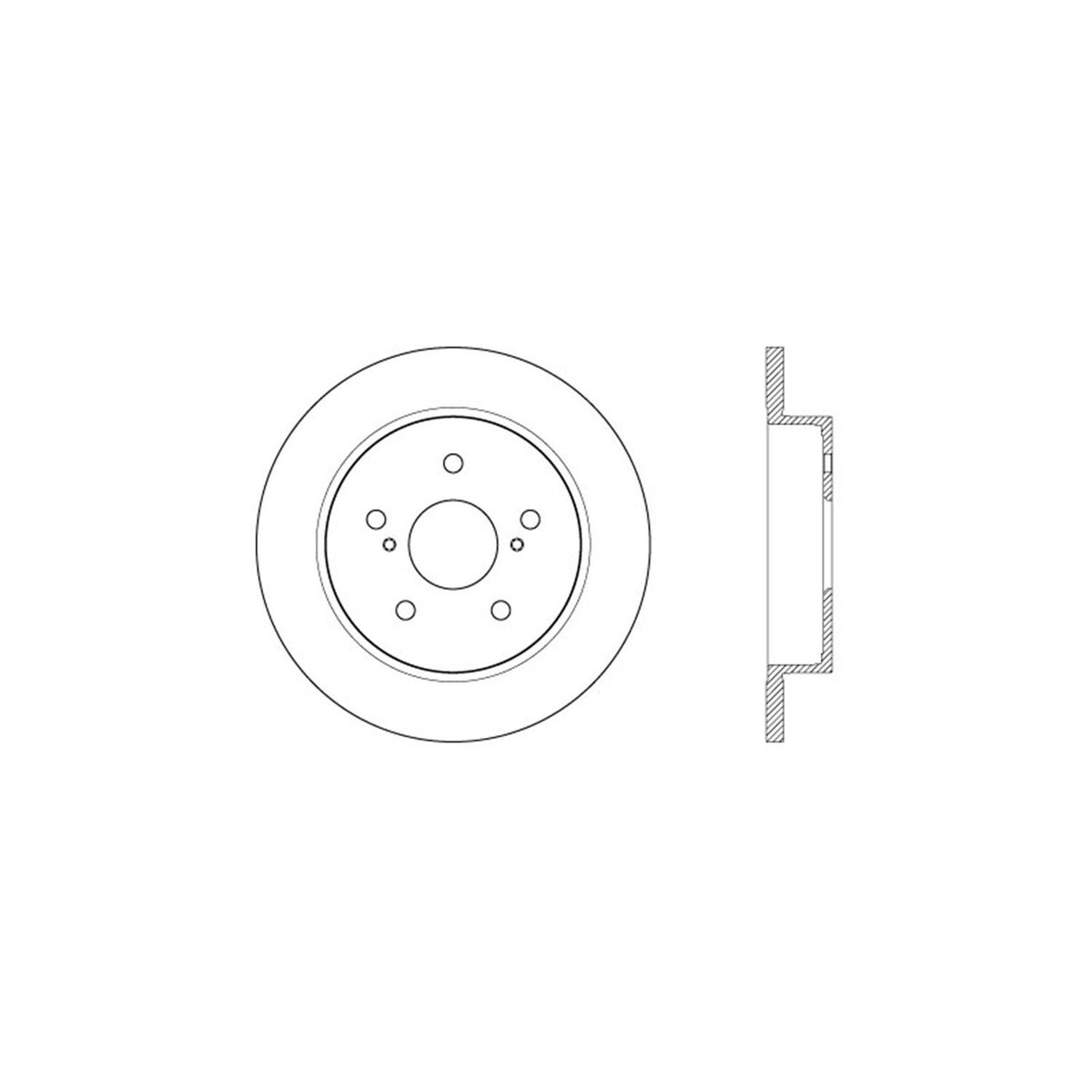 StopTech Sport Drilled/Slotted Brake Rotor; Rear Left