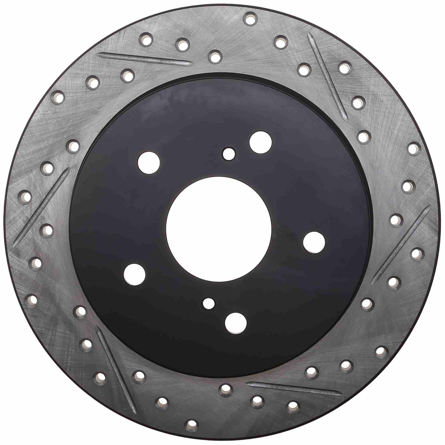 StopTech Sport Drilled/Slotted Brake Rotor; Rear Left