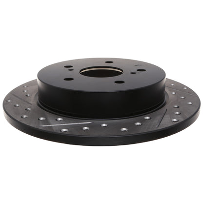 StopTech Sport Drilled/Slotted Brake Rotor; Rear Right