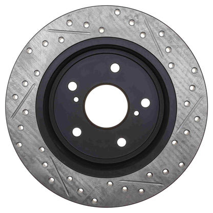 StopTech Sport Drilled/Slotted Brake Rotor; Rear Right