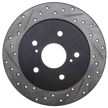 StopTech Sport Drilled/Slotted Brake Rotor; Rear Right