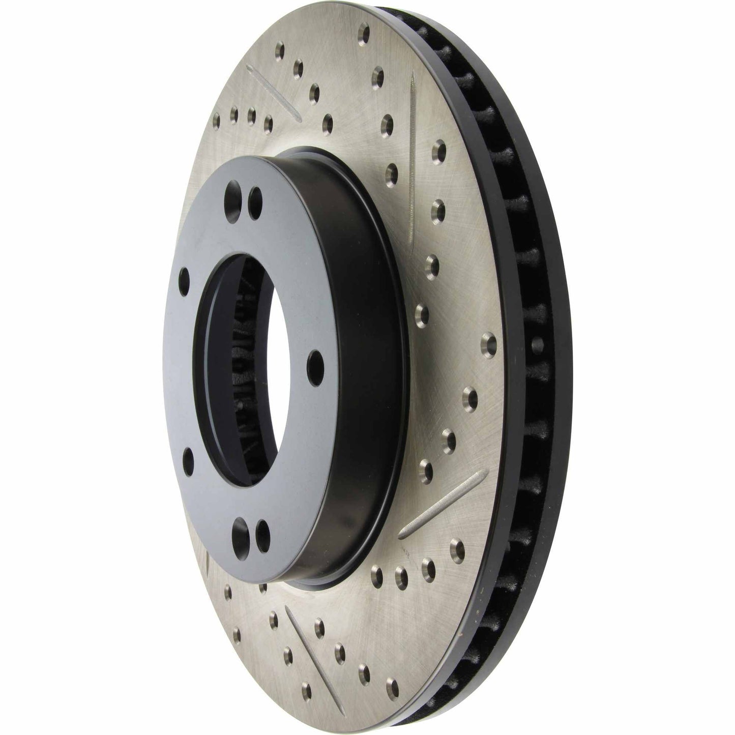 StopTech 03-06 Kia Sorento Front Left Cryo Slotted & Drilled Sport Brake Rotor 127.50008CL