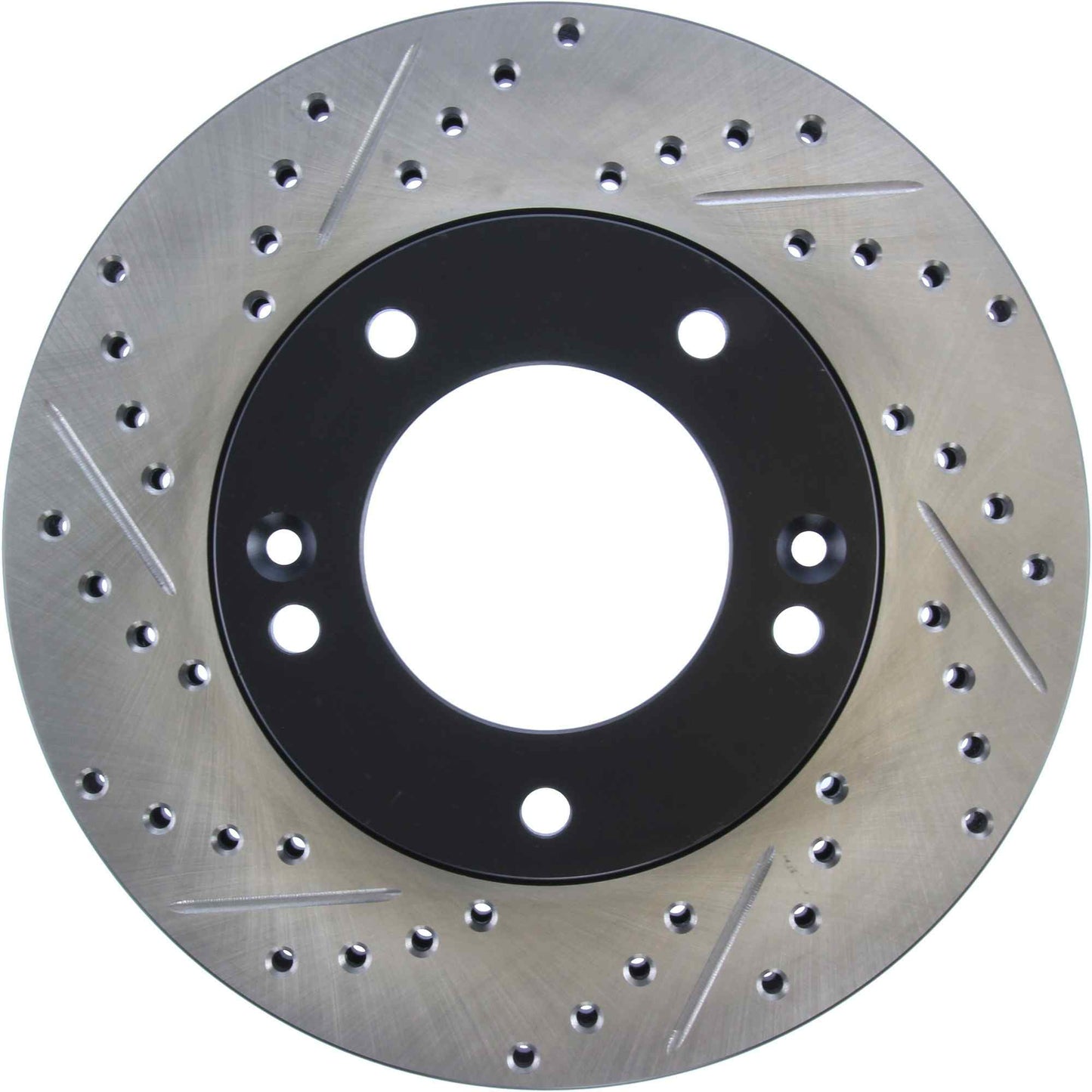StopTech 03-06 Kia Sorento Front Right Cryo Slotted & Drilled Sport Brake Rotor 127.50008CR