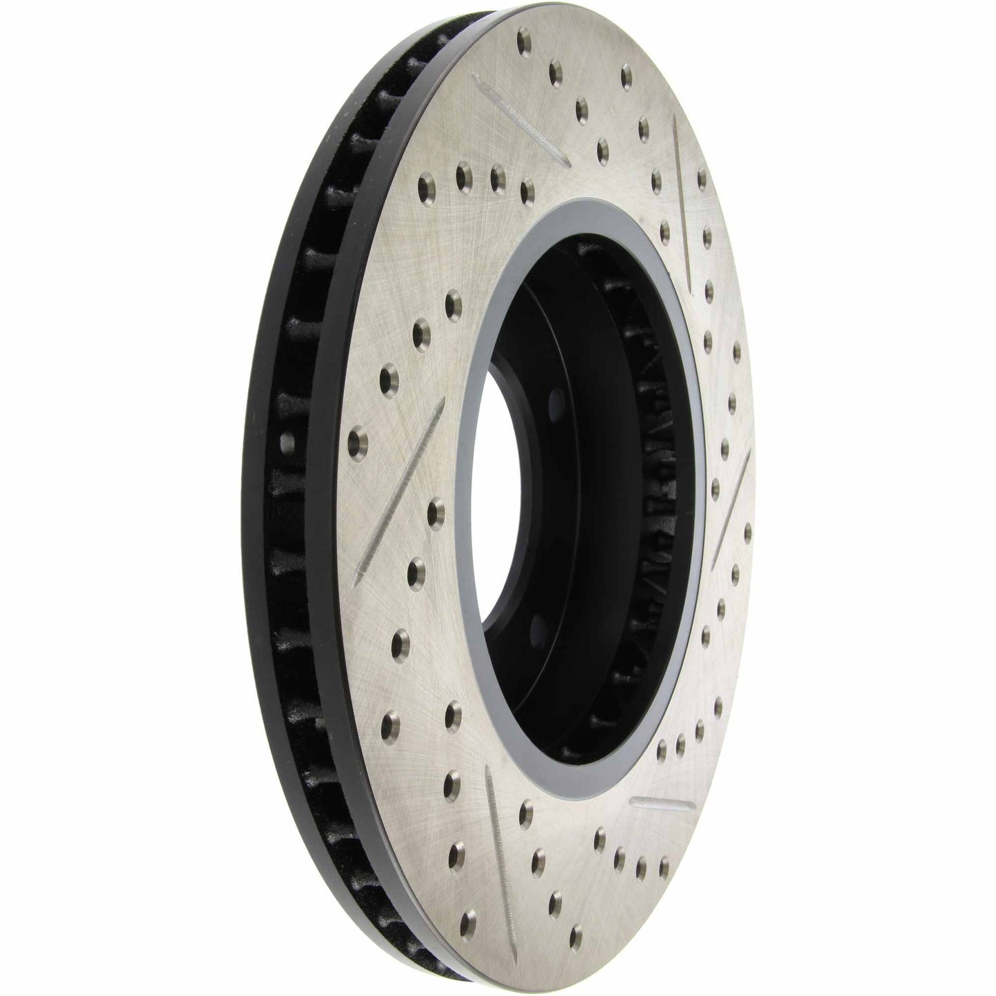 StopTech 03-06 Kia Sorento Front Right Cryo Slotted & Drilled Sport Brake Rotor 127.50008CR