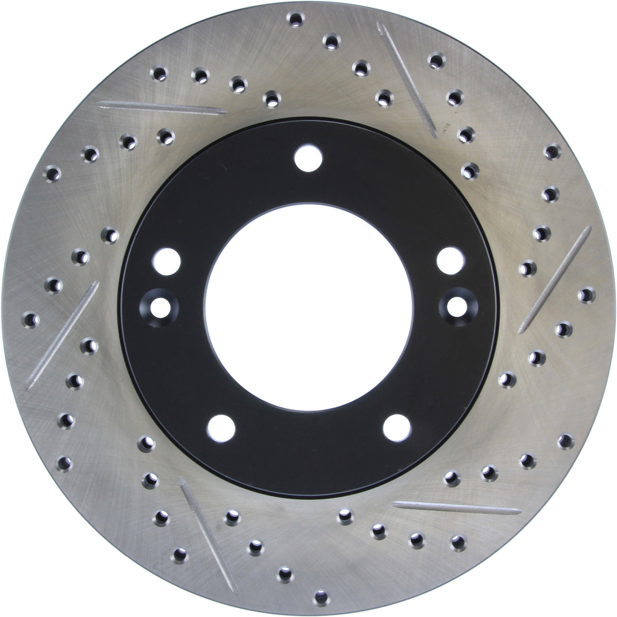StopTech Sport Drilled/Slotted Brake Rotor; Front Left