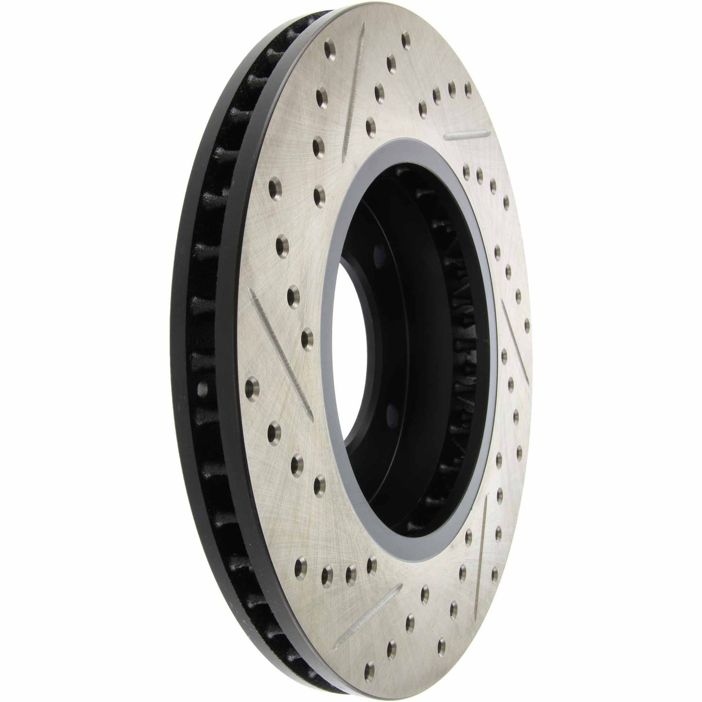 StopTech Sport Drilled/Slotted Brake Rotor; Front Left