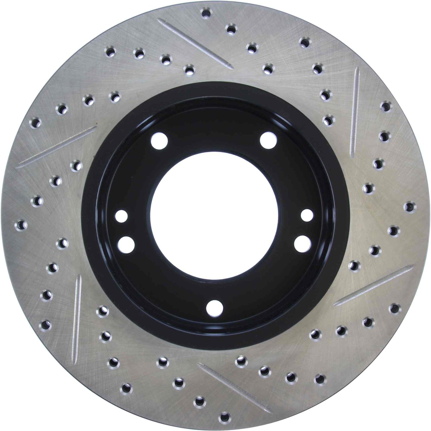 StopTech Sport Drilled/Slotted Brake Rotor; Front Right
