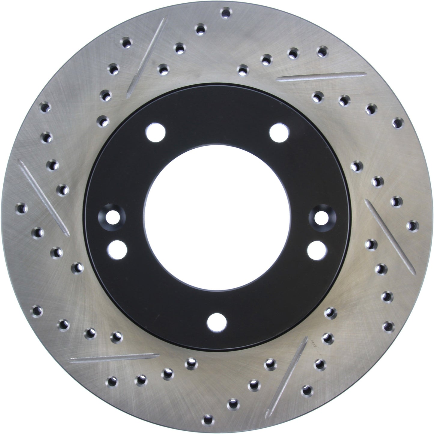 StopTech Sport Drilled/Slotted Brake Rotor; Front Right