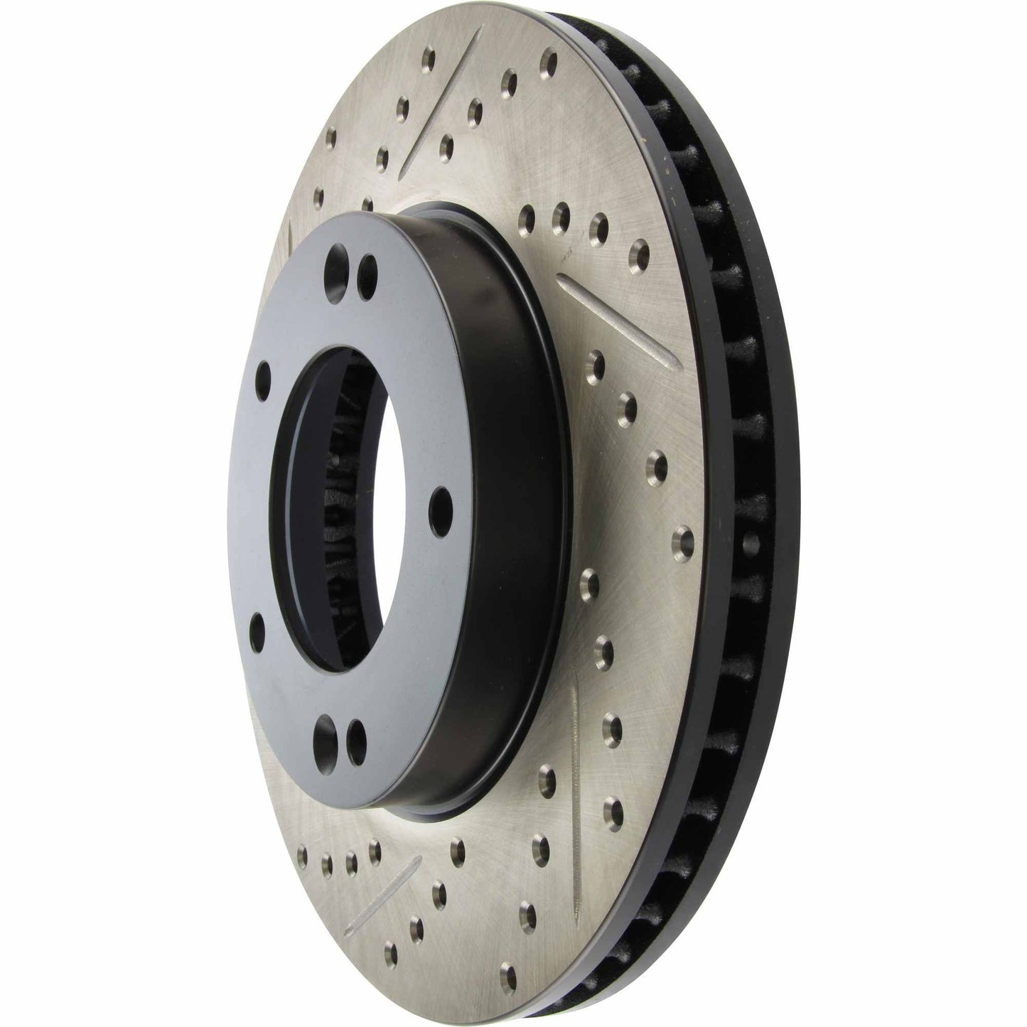 StopTech Sport Drilled/Slotted Brake Rotor; Front Right