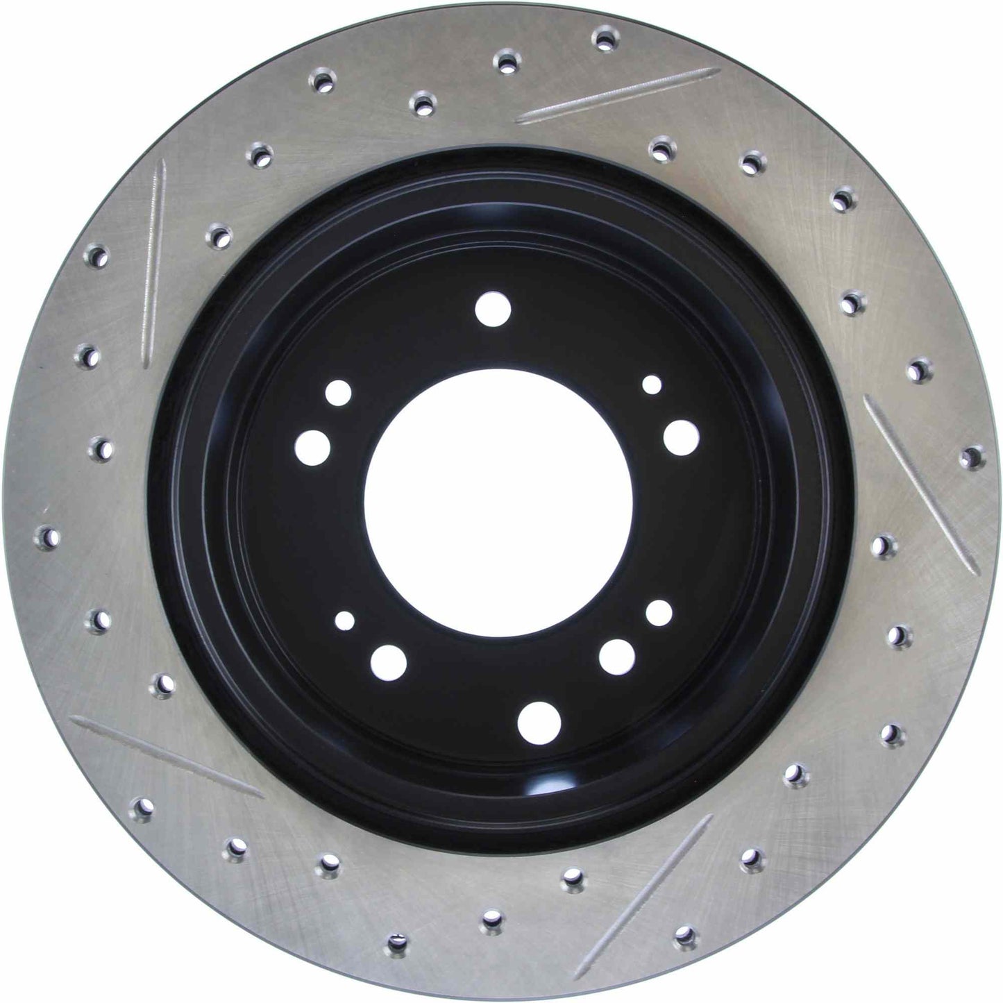 StopTech Sport Drilled/Slotted Brake Rotor; Rear Left