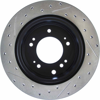 StopTech Sport Drilled/Slotted Brake Rotor; Rear Left