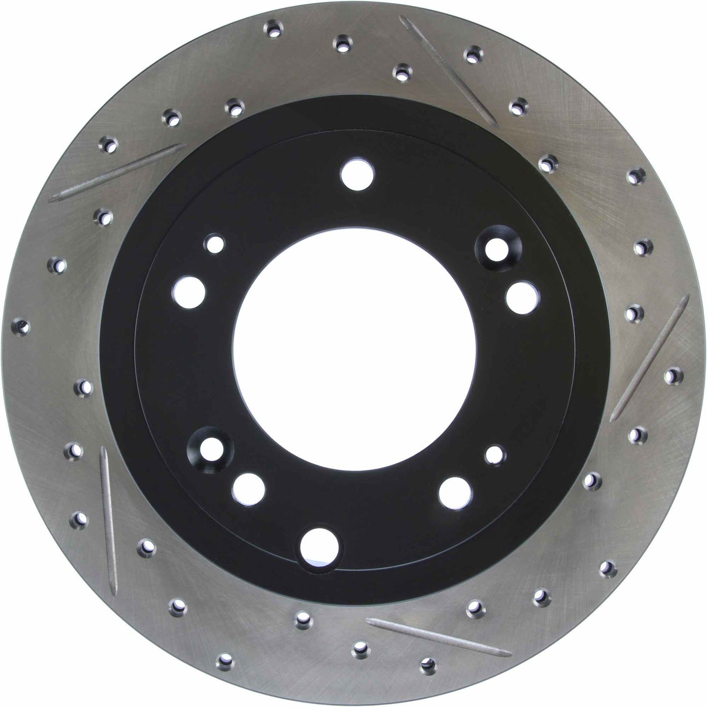 StopTech Sport Drilled/Slotted Brake Rotor; Rear Left