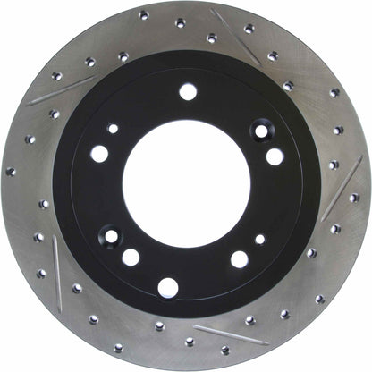 StopTech Sport Drilled/Slotted Brake Rotor; Rear Left