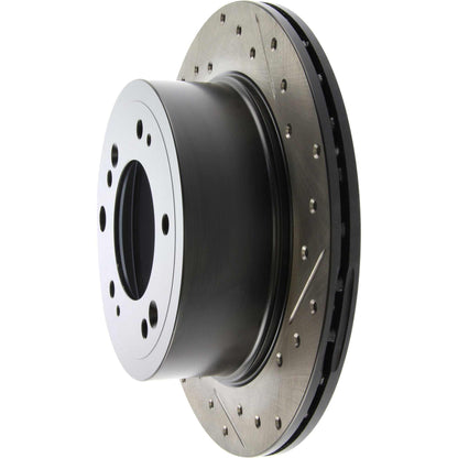 StopTech Sport Drilled/Slotted Brake Rotor; Rear Left