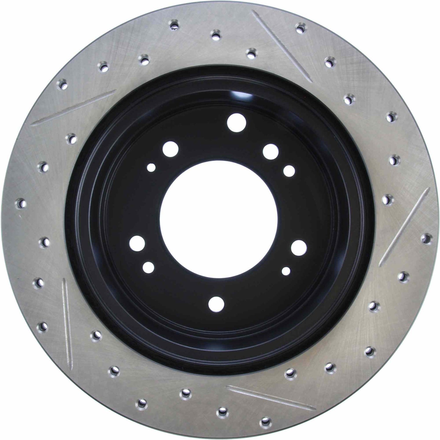 StopTech Sport Drilled/Slotted Brake Rotor; Rear Right