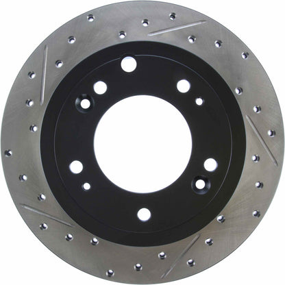 StopTech Sport Drilled/Slotted Brake Rotor; Rear Right