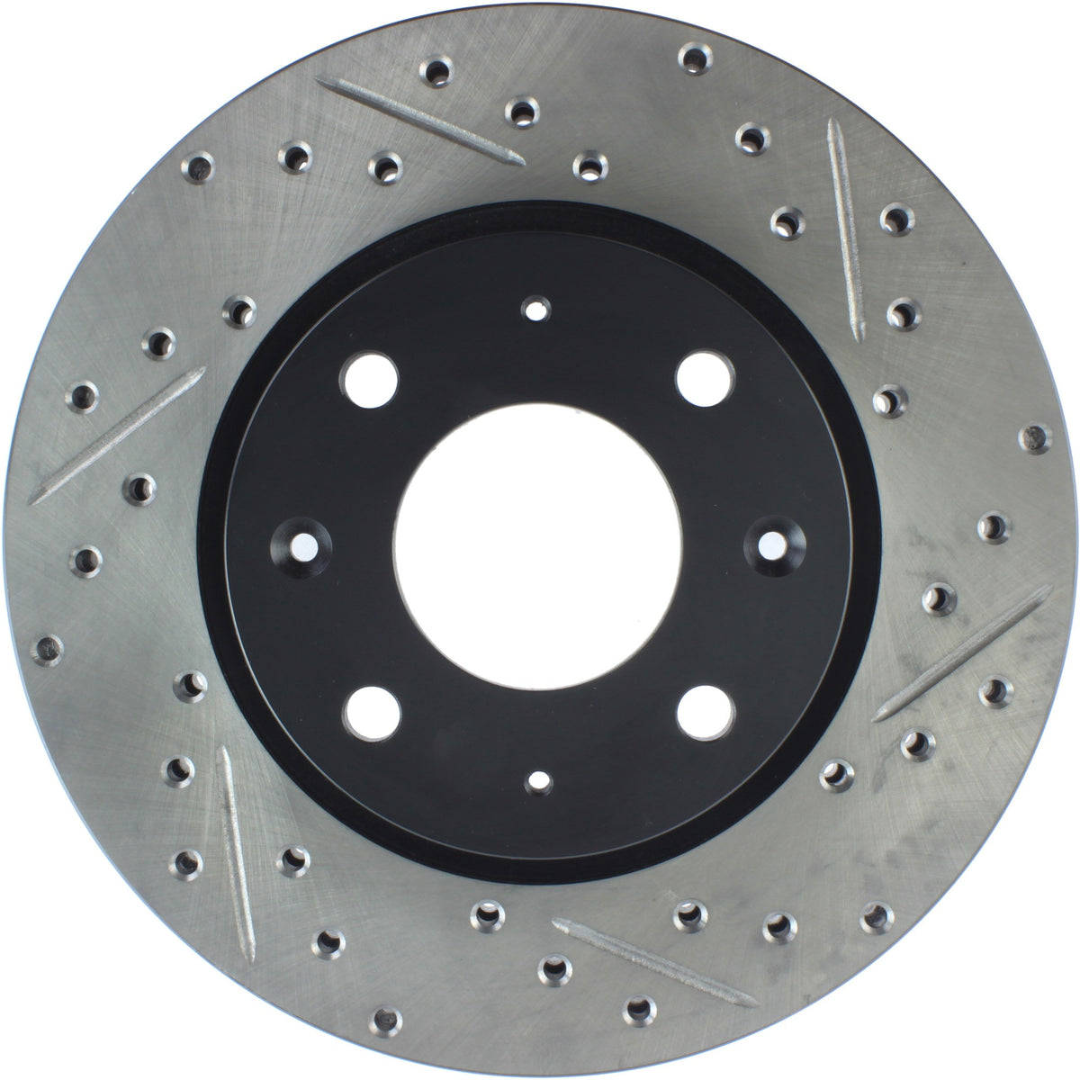 StopTech Sport Drilled/Slotted Brake Rotor; Front Left