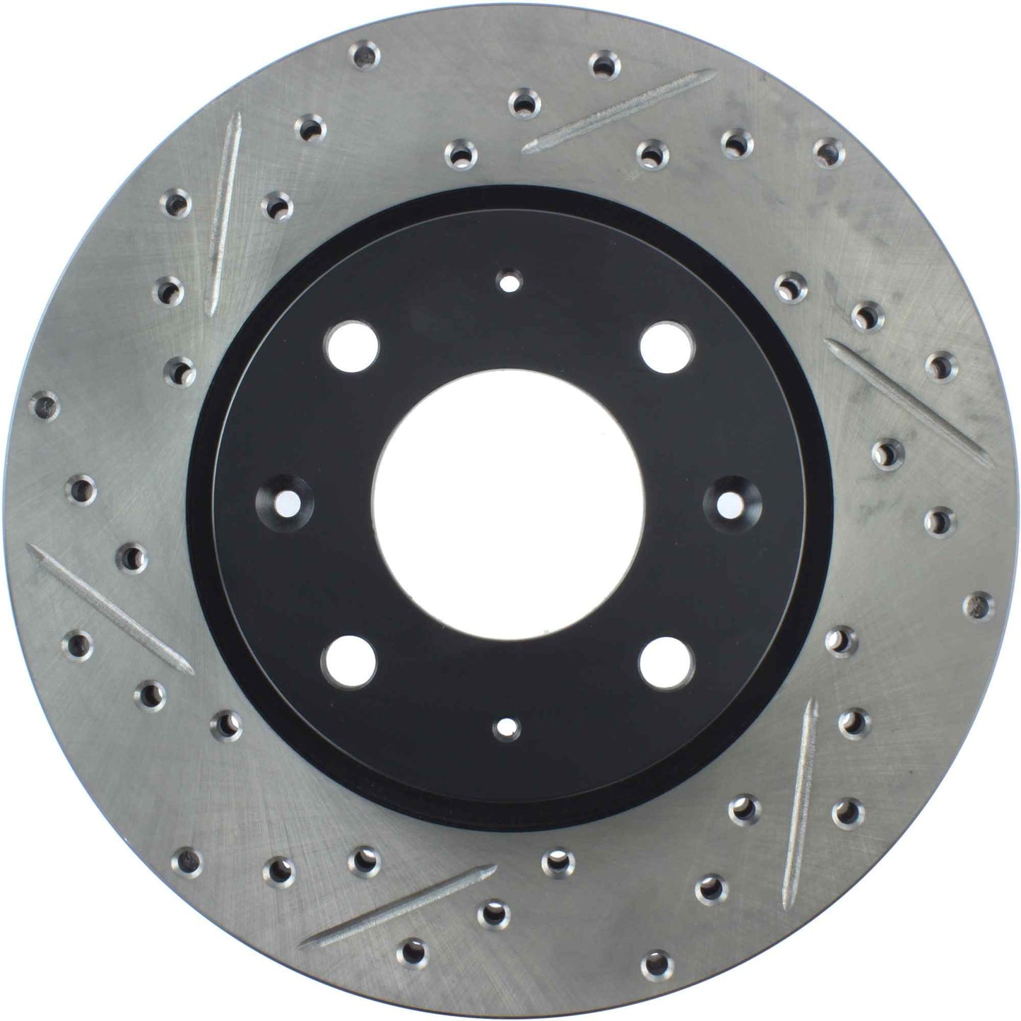 StopTech Sport Drilled/Slotted Brake Rotor; Front Right
