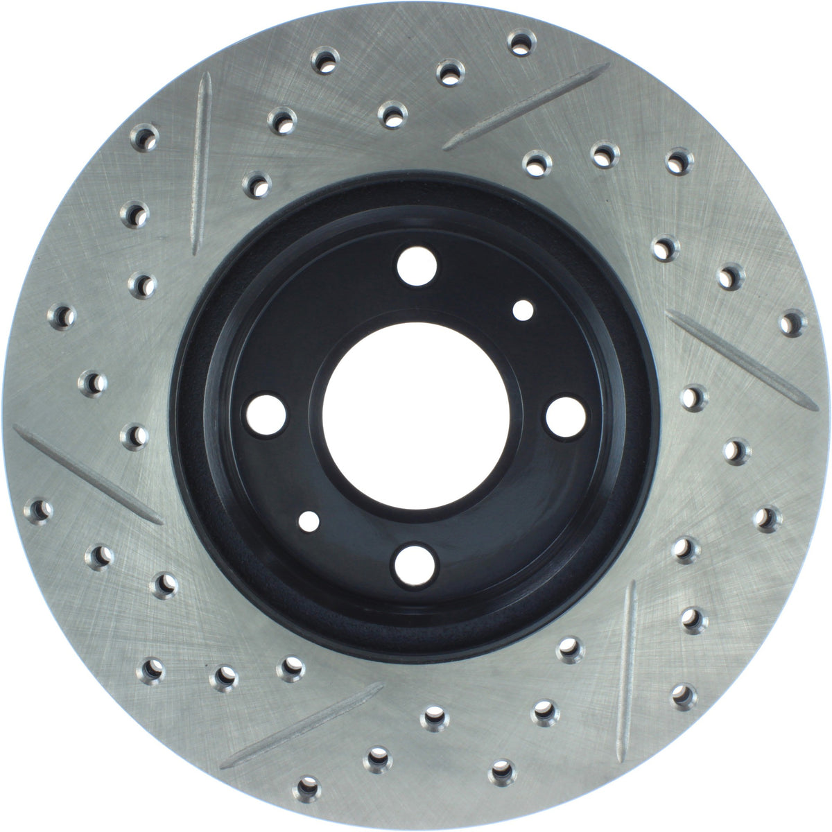 StopTech Sport Drilled/Slotted Brake Rotor; Front Left