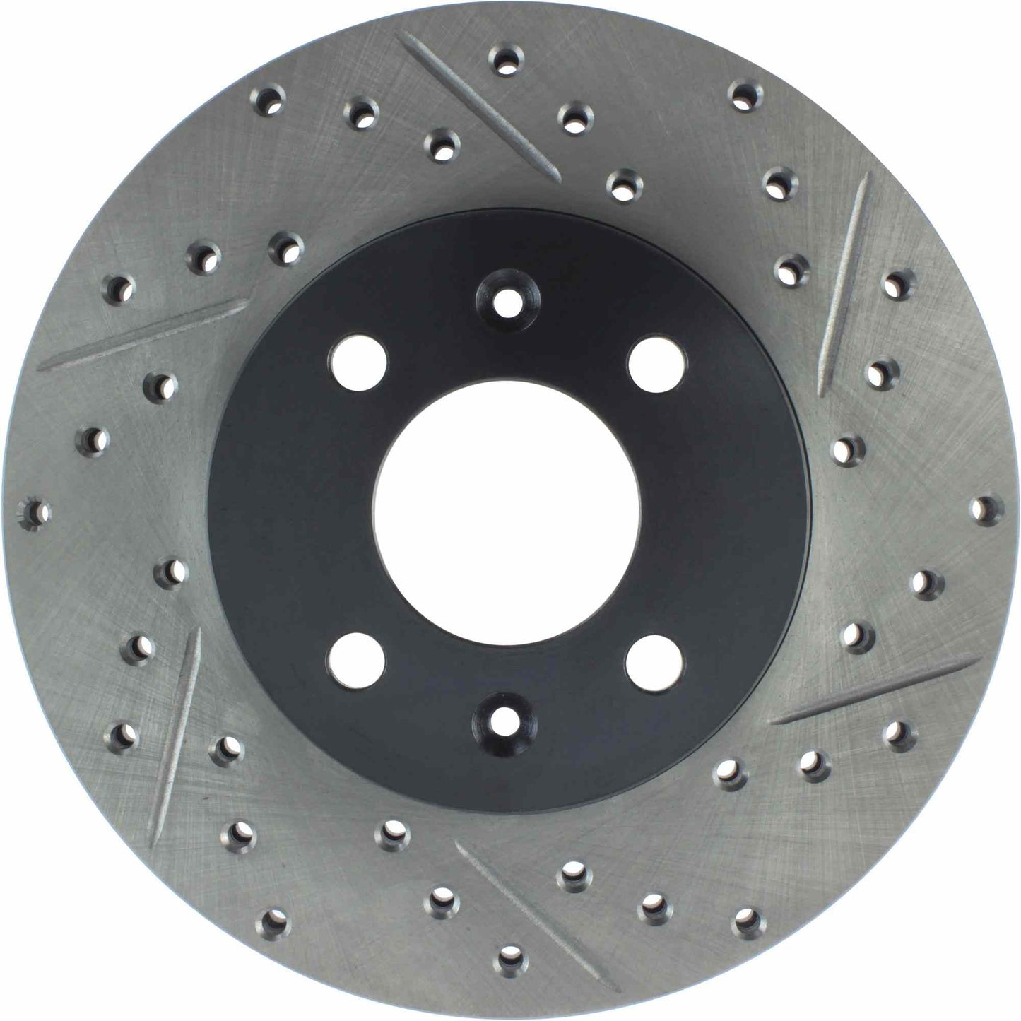 StopTech Sport Drilled/Slotted Brake Rotor; Front Left