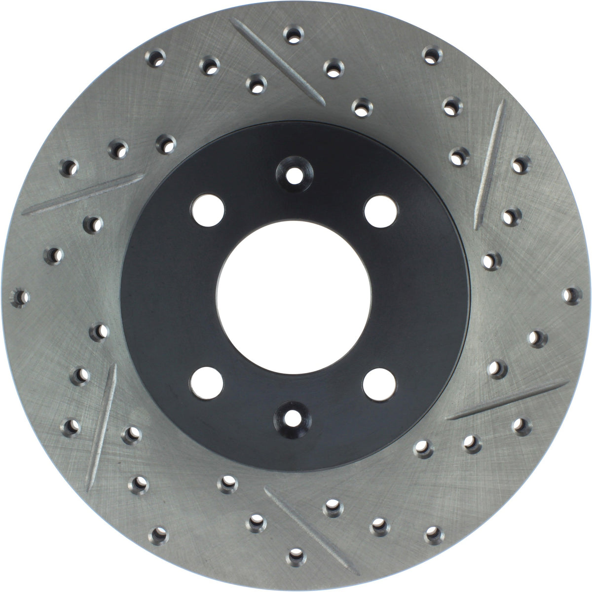 StopTech Sport Drilled/Slotted Brake Rotor; Front Left