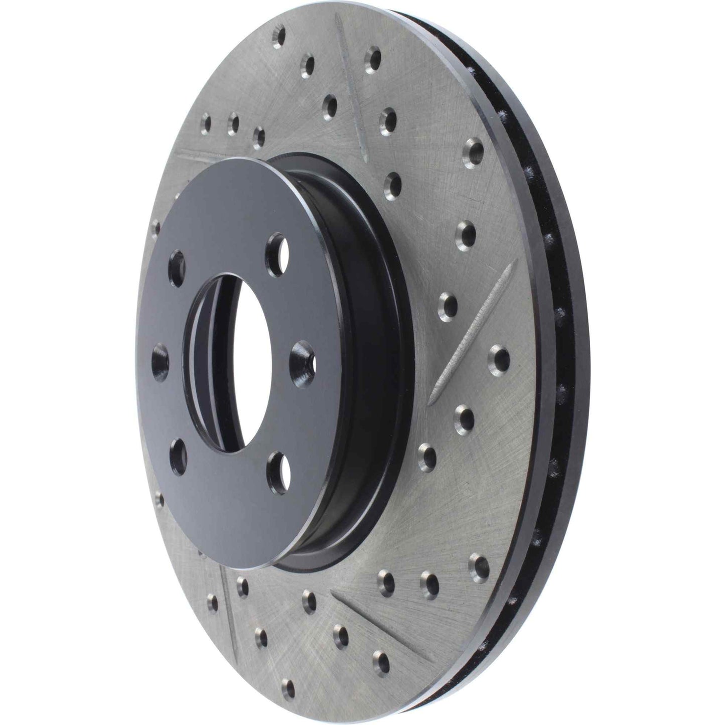 StopTech Sport Drilled/Slotted Brake Rotor; Front Left
